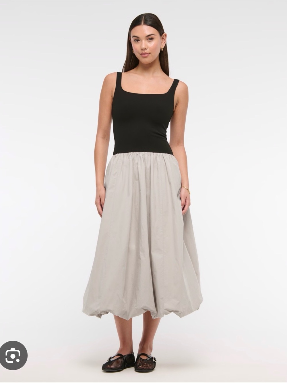 Abercrombie & Fitch custom tie-dyed A-Line Bubble Midi Dress
